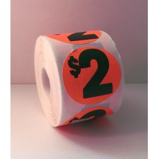 $2 - 2" Red Label Roll